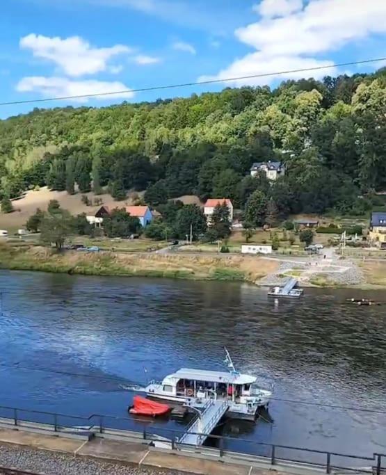 Wohnung Elbblick Königstein an der Elbe Kültér fotó